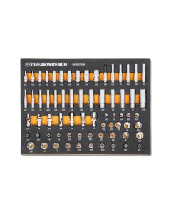 KDTGWMSSKT14SAE image(0) - GEARWRENCH 68 Piece 1/4" Dr Master SAE Socket Set in Foam Storage Tray