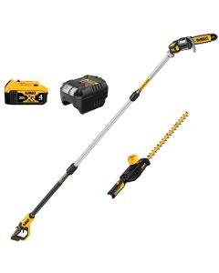 DWTDCKO86M1 image(0) - DEWALT 20V MAX* Cordless Pole Saw and Pole Hedge Trimmer Combo Kit