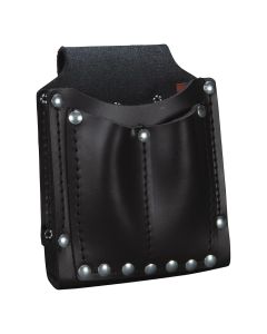 KLE5145 image(0) - Klein Tools Utility Pouch, 3-Pocket, Leather