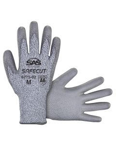SAS6775-03 image(0) - SAS Safety SafeCut HPPE Knit PU Coated Gloves - A6 Cut Level - Large