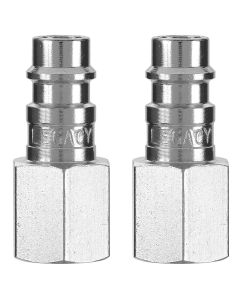 LEGA53430FZ-2PK image(0) - Legacy Manufacturing Flexzilla Pro High Flow Plug, 1/4" Body, 1/4" FNPT, 2-Pack