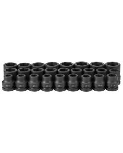GRE9026M image(0) - Grey Pneumatic 1" Drive 26 Piece Metric Set 19mm to 44mm