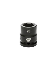 KDT84837 image(0) - GEARWRENCH 3/4 Inch Drive 6 Point Standard Impact Metric Socket 26mm