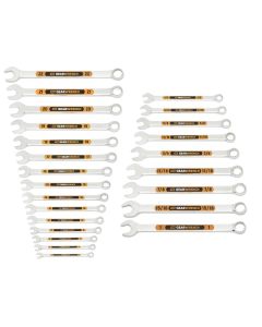 KDT81900H image(0) - GEARWRENCH 24 Piece 12 Point SAE/Metric Hi-Viz Long Pattern Combination Wrench Set