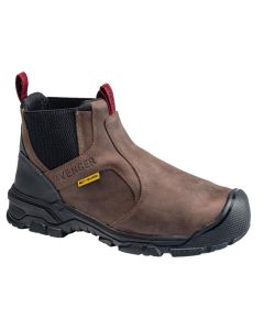 FSIA7342-8.5W image(0) - Avenger Work Boots Ripsaw - Men's Mid-Top Slip-On Boots - Aluminum Toe - IC|EH|SR|PR|MT - Brown/Black -Size: 8.5 - E - (Wide)