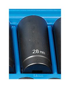 GRE2128MD image(0) - Grey Pneumatic 1/2" Drive x 28mm Deep - 12 Point Socket