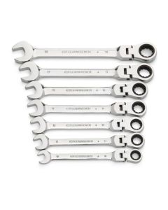 KDT9900D image(0) - GEARWRENCH 7 Piece 72-Tooth 12 Point Flex Head Ratcheting Combination Metric Wrench Set