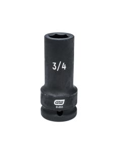 KDT84863 image(0) - GEARWRENCH 3/4 Inch Drive 6 Point Deep Impact SAE Socket 3/4 Inch