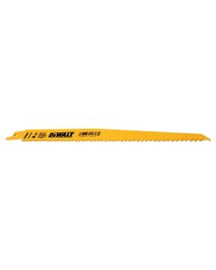 DEWALT 9" 6 TPI Taper Back Bi-Metal Reciprocating Blade for General Purpose Wood Cutting (5 pack)