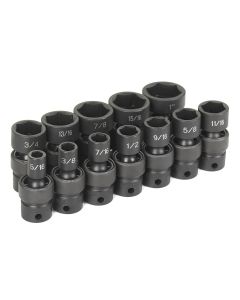 GRE1212U image(0) - Grey Pneumatic 3/8" Dr. 12 Piece 6 Pt. Standard Length Frac. Universal Set