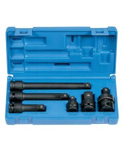 GRE2200 image(0) - Grey Pneumatic 1/2" Drive 6 Piece Adapter/Extension Set