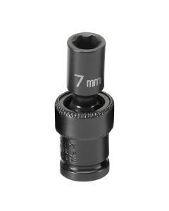 GRE907UMS image(0) - Grey Pneumatic 1/4" Surface Drive x 7mm Standard Universal Socket