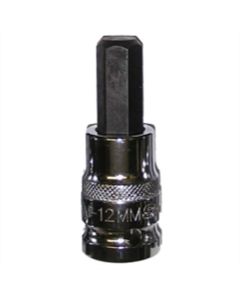 VIMHM-12MM image(1) - VIM Tools 12 mm Hex Bit, Chrome 1/2 Inch Square Drive Bit Holder