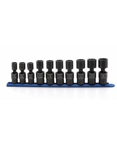 KDT84979 image(0) - GEARWRENCH 10 Piece 1/2 Inch Drive 6 Point Standard X-Core Pinless Universal Impact Metric Socket Set