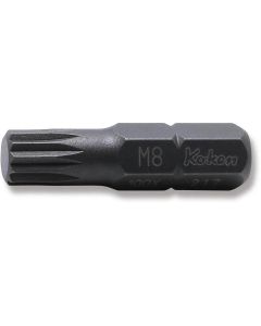 KKN100X-32-M8 image(0) - Ko-ken USA 100X.32-M8 5/16 Hex Drive Bit XZN M8 Length 32 mm
