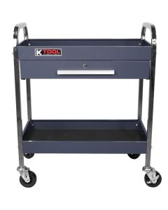KTI75105GB image(0) - K Tool International Service Tool Cart Steel 1-Drawer 2-Shelves (Gray Blue)