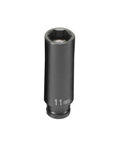 GRE911MDG image(0) - Grey Pneumatic 1/4" Drive x 11mm Magnetic Deep Socket