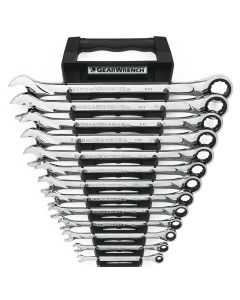 KDT85199 image(0) - GEARWRENCH 13 Piece 72-Tooth 12 Point XL Ratcheting Combination SAE Wrench Set