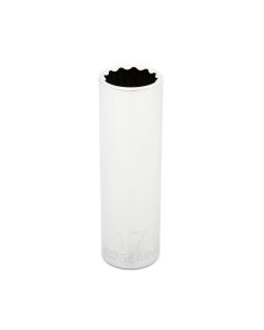 KDT80788 image(0) - GearWrench 1/2 Inch Drive 12 Point Deep Metric Socket 17mm