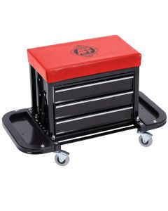 INT3914 image(0) - American Forge & Foundry 3-Drawer Rolling Toolbox Seat - 300 Lbs. Capacity