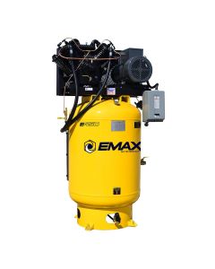 EMXESP07V120V3 image(0) - Emax Compressor Industrial Plus 7.5 HP 3 PH 120 GALLON VERTICAL WITH AIR SILENCER-With Pressure Lube Pump
