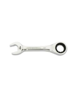 KDT86854 image(0) - GEARWRENCH 9/16 Inch 90-Tooth 12 Point Stubby Combination Ratcheting Wrench