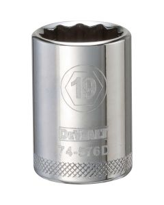 DEWALT 001Pc 12Dr Socket-12Pt-19