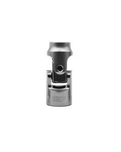 VIMVUMS410 image(0) - VIM TOOLS 10M Stubby Universal Joint Shallow Chrome Socket - 1/4 Inch Drive