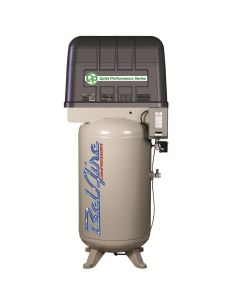 IMCQP338VLE image(0) - IMC (Belaire) 7.5 HP 80 Gallon 175 PSI 230 Volt Air Compressor 7.5 HP 80 Gallon Vertical Quiet Power 175 PSI 230 3 60 22.3 CFM T39 Pump 69 dBA