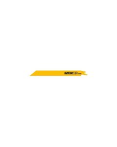 DWTDW4821B25 image(0) - DEWALT Reciprocating Saw Blades, Straight Back, 8-Inch, 18 Tpi, 25-Pack