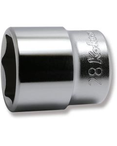 KKN4400M-28 image(0) - Ko-ken USA 4400M-28 1/2 Square Drive Socket 28 mm 6 Point Length 43 mm