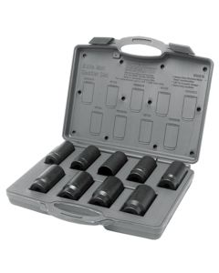 WLMW89318 image(0) - Wilmar Corp. / Performance Tool 9 Piece Axle Nut Socket Set