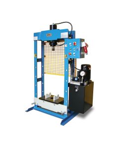 BLI1019289 image(0) - Baileigh HSP-30M-C - 220V 1 Phase 30/15 Ton Hydraulic H-Frame Press, 9.5" Stroke