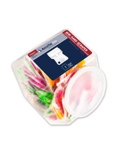 AccuTec Pro Single Edge Mini Hand Scraper with 1 Blade, Jar of 100