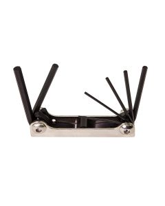 KLE70582 image(0) - Klein Tools Folding Hex Key Set, 7-Key, Metric Sizes