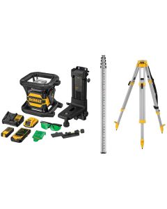 DWTDW080LGSK image(0) - DEWALT 20V Max Laser Level Kit, Rotary, Green, 2000-Foot Range