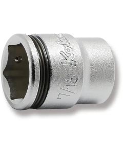 KKN2450AS-7-16 image(0) - Ko-ken USA Special 1/4 Sq. Dr. Short NUT GRIP&reg; Socket - 7/16