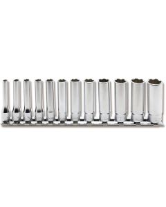KKNRS2310M-12 image(0) - Ko-ken USA RS2310M/12 1/4 Sq. Dr. Socket set  4-14mm Surface   12 pieces