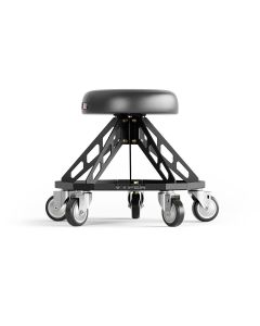 Vyper Industrial 400 lb Capacity Robust Steel Pro Shop Chair - Black/Black
