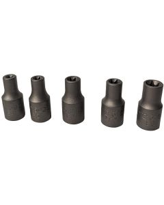 OTC5900-E4-E8 image(0) - OTC TORX External Socket Set, 5 pcs. INCLUDES E4, E5, E6, E7, E8