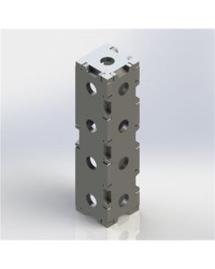 BLI1232679 image(0) - Baileigh WJT-SB722UW-16 7.75X2X2 Square block; 16MM Holes