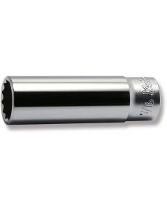 KKN2305A-7-16 image(0) - Ko-ken USA 2305A-7/16 1/4 Square Drive Socket 7/16 12 Point Length 50 mm
