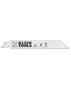 KLE31728 image(0) - Klein Tools Reciprocating Saw Blades, 18 TPI, 6-Inch, 5-Pack
