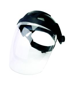 Sellstrom Face Shield - DP4 Series - 9" x 12.125" x 0.060" Window - Clear AF - Ratcheting Headgear