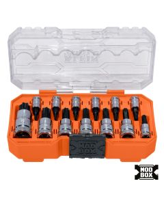 KLE65213TX image(0) - Klein Tools Knurled TORX&reg; Bit Socket Set, 13-Piece