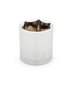 KDT80677 image(0) - GearWrench 1/2 Inch Drive 6 Point Standard SAE Socket 1-3/16 Inch