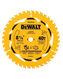 DWTDWA281440 image(0) - DEWALT 8-1/4 in. 40T Circular Saw Blade