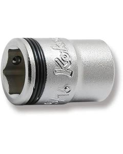 KKN2450AS-5-16 image(0) - Ko-ken USA Special 1/4 Sq. Dr. Short NUT GRIP&reg; Socket - 5/16