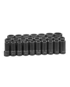 GRE8126MD image(0) - Grey Pneumatic 3/4" Dr. 26 Piece Deep Metric Master Set - 12 Point