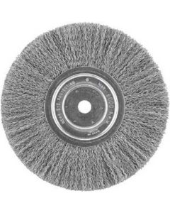 DWTDW4907 image(0) - DeWalt HP 8-in. x 1-in. x 0.020-in. Crimped Wire Bench Grinder Brush
